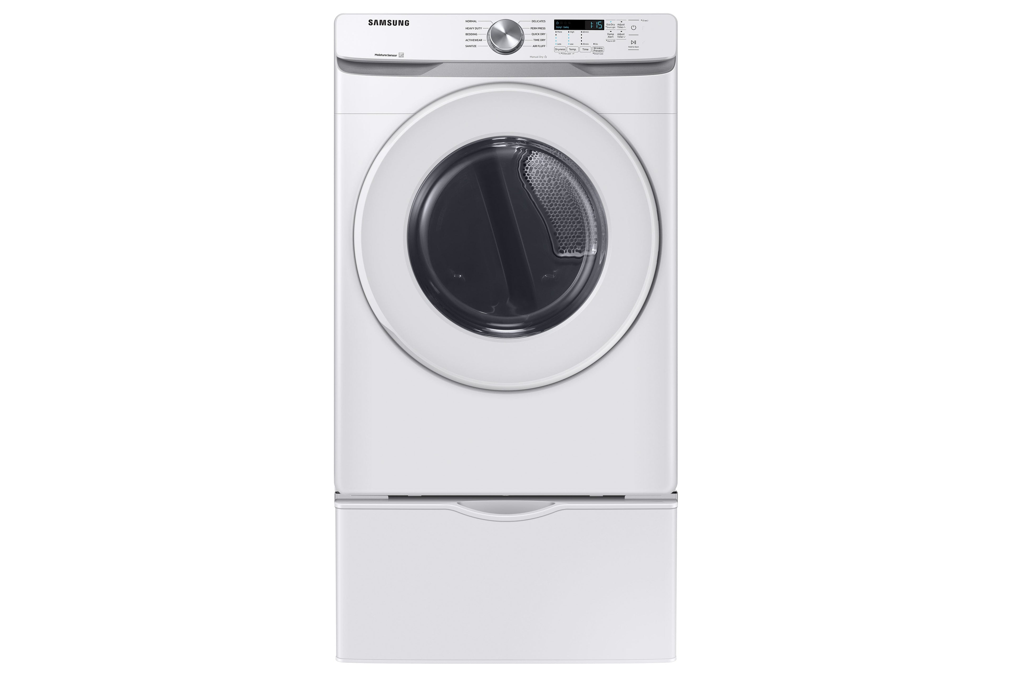 Samsung DVE45T6005W Control Panel