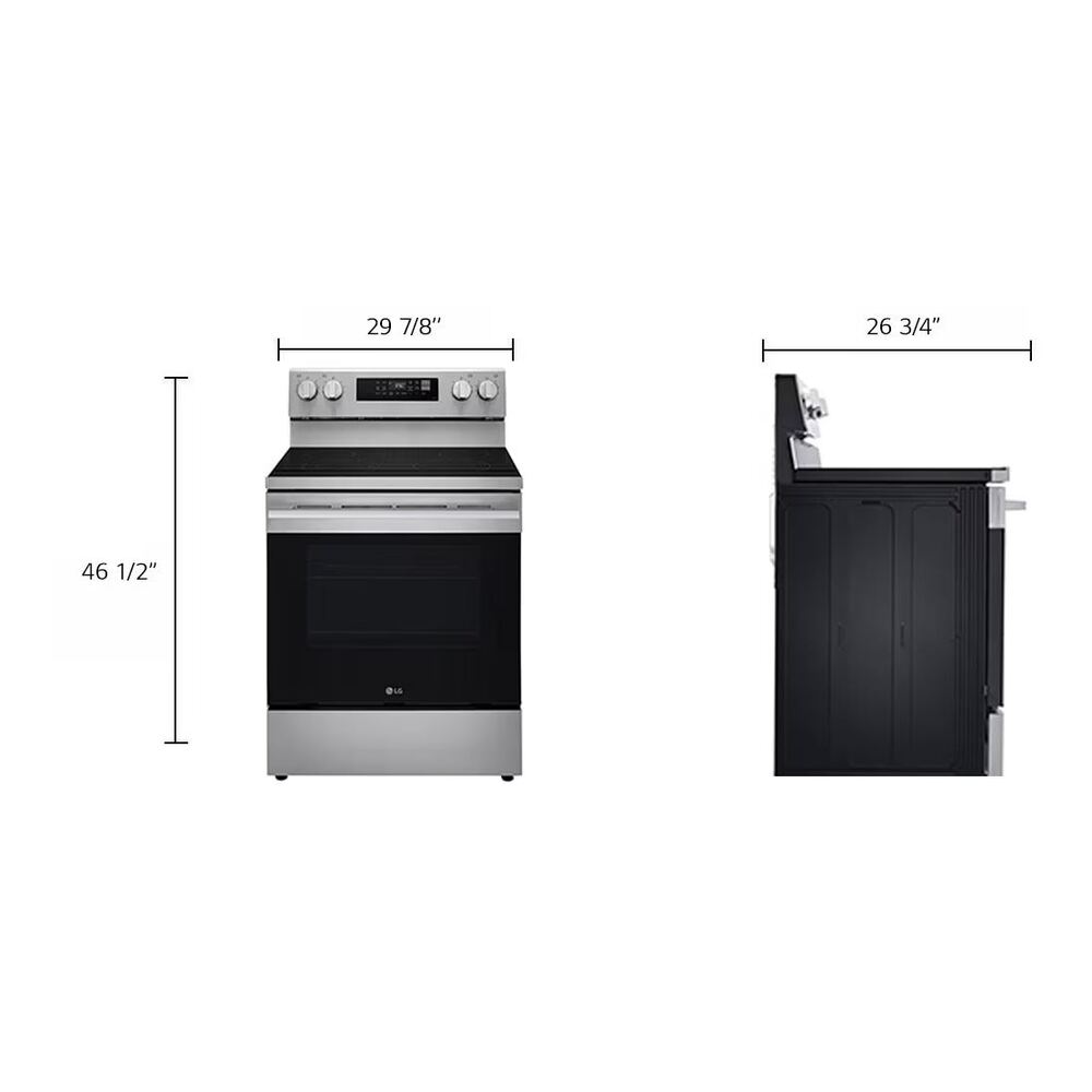 LG LREN6321YE Dimensions