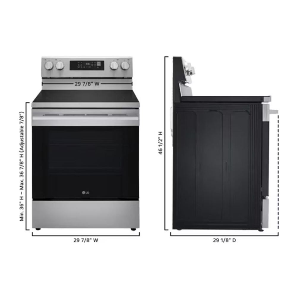 LG LREN6323YE Dimensions