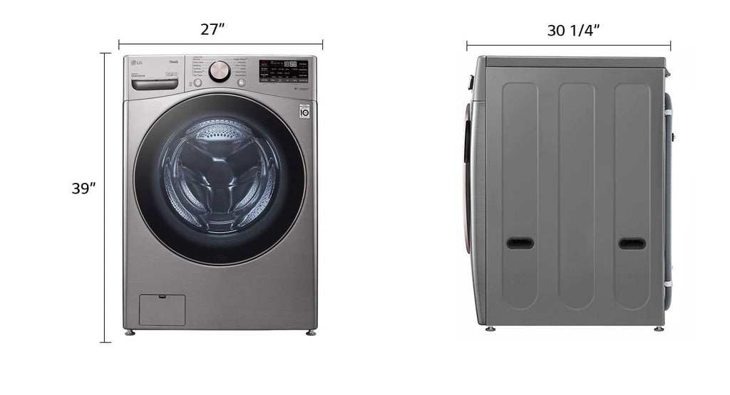 LG WM3850HVA Dimensions
