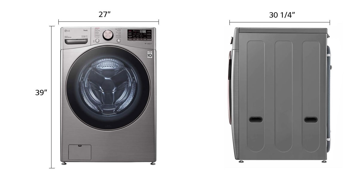 LG WM3850HVA Dimensions