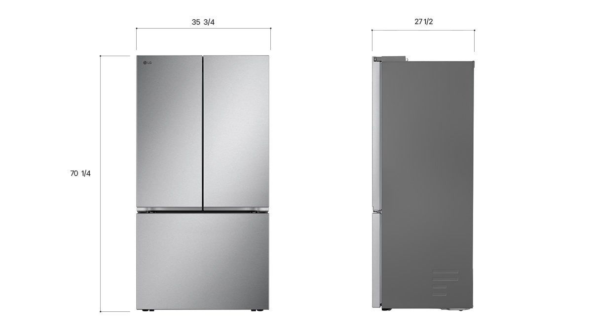 LG LF25Z6211S Dimensions