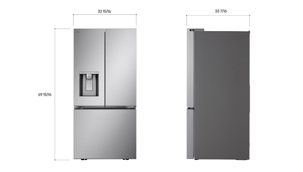 LG LF25S6330S Dimensions