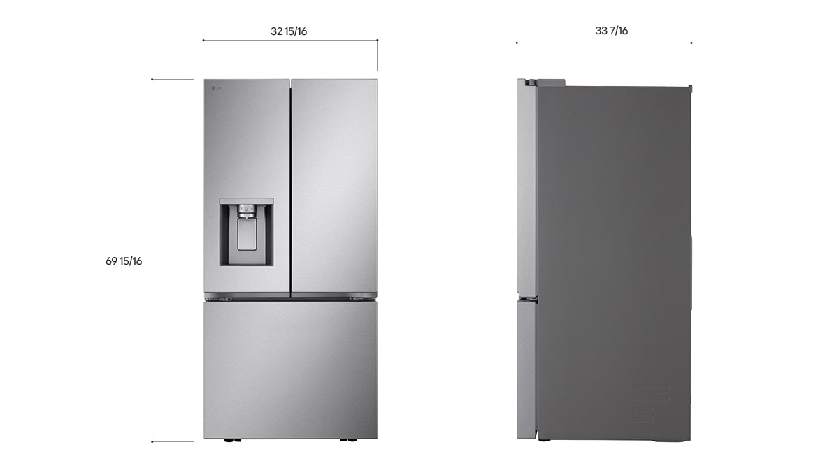 LG LF25S6330S Dimensions