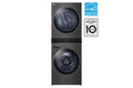LG WKEX200HBA WashTower Black Steel - Front